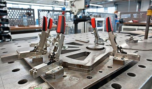 Miniatura 12 de Bessey STC-HH50 STC-HH - Abrazadera de palanca con brazo abierto, grisrojo, 1.575in