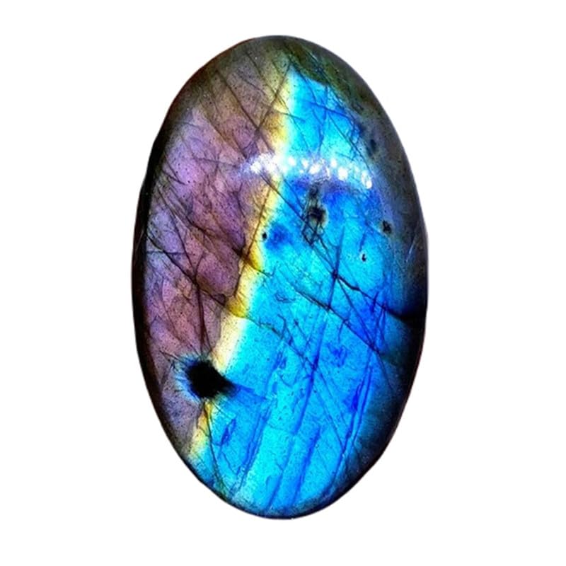 Fabrication de bijoux en Labradorite naturelle en vrac de forme cabochon pour bricolage