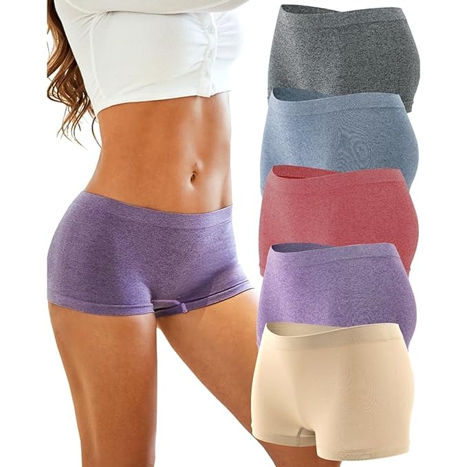 eleg & stilance Women's Fitness Workout Boyshorts Yoga Tights Running Athletic Mid Waist Gym-picture-31