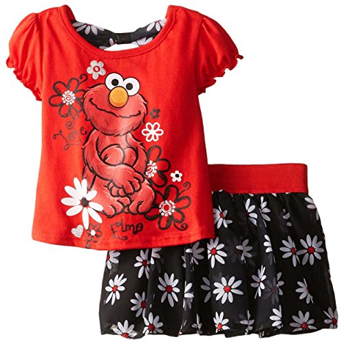 Sesame St Girls' 2 Piece Elmo Scooter Set