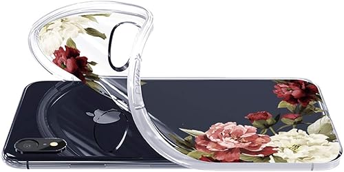 Miniatura 2 de Funda para iPhone XR 2018 para niñas y mujeres, delgada, a prueba de golpes, patrón transparente, suave, flexible, TPU trasero, funda protectora