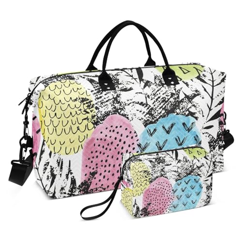 Bolaz Duffle Bag for Travel-Art Colorful Pineapple， Easy Update Large Magnectic Sticker Refrigerator Magnets Decor Wash Machine Magnet Decals23