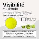 Palbea PRO Padel - FIP Approved Padel Balls - 1 Carton x 24 Tubes - Paddle Balls with High Visibility HV Felt. Premium Quality. Ideal for Training and Tournaments. Pressurized, Durable, and Fast. - 4