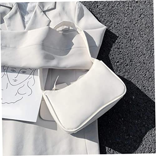 Women's Shoulder Bag, Retro PU Leather Shoulder Bag, Women's, Fashion Underarm, ' Armpit Handbags (White), ', Christmas Decor3