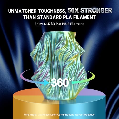 SUNLU Jedwabny filament Quadra Color PLA Plus, błyszczący filament PLA+ 1,75 mm, błyszcząca jedwabna tekstura, obrót 360° odsłania różne kolory, szpula 1 kg, jedwabna kwadra - kolor czarny czerwony
