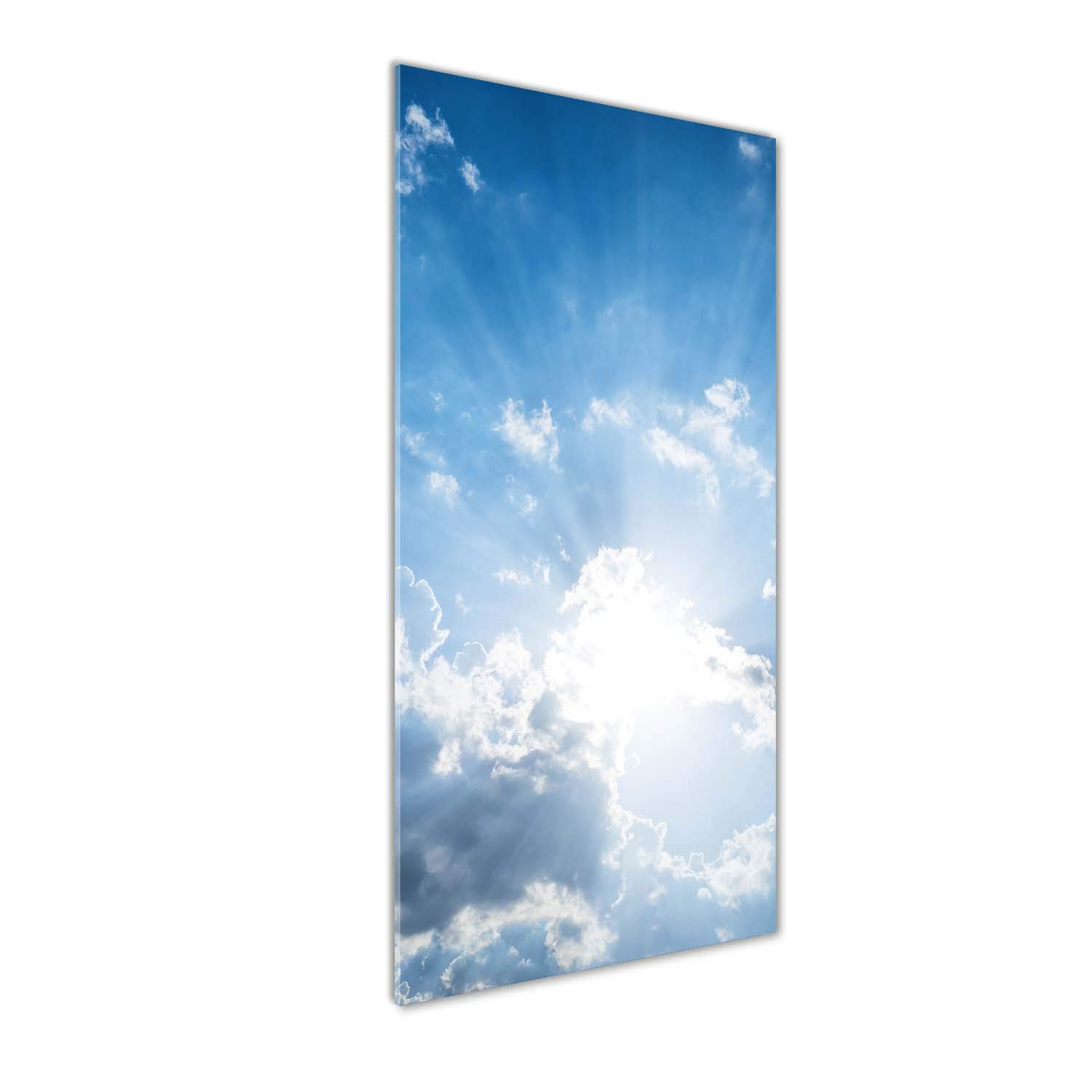 Impression sur Verre Acrylique Tulup 50x125 cm - Tableau Mural Paysage Bleu
