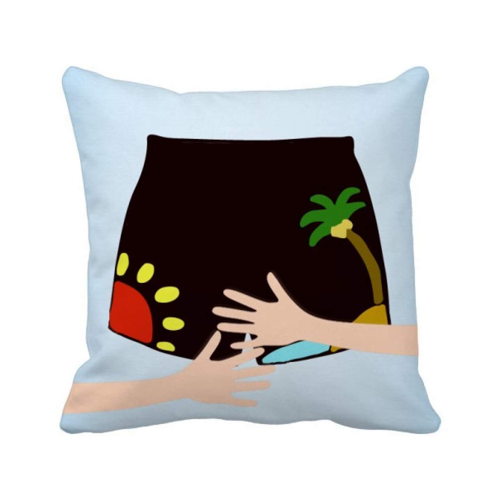 Coussin de couvrir plage schéma câlin noir idéal pour votre canapé de salon