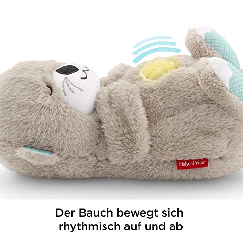 Fisher-Price FXC66 - Schlummerotter Spieluhr aus Plüsch, mit beruhigender Musik und rhythmischen Bewegungen zur Beruhigung, Babyspielzeug ab der Geburt ,1 Stück (1er Pack) – Bild 4