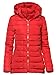 Produktbild ÜBERGANGSJACKE Damen Mantel Strass Damenjacke Kapuze Slim FIT Herbstjacke, Farbe:Rot, Größe:S