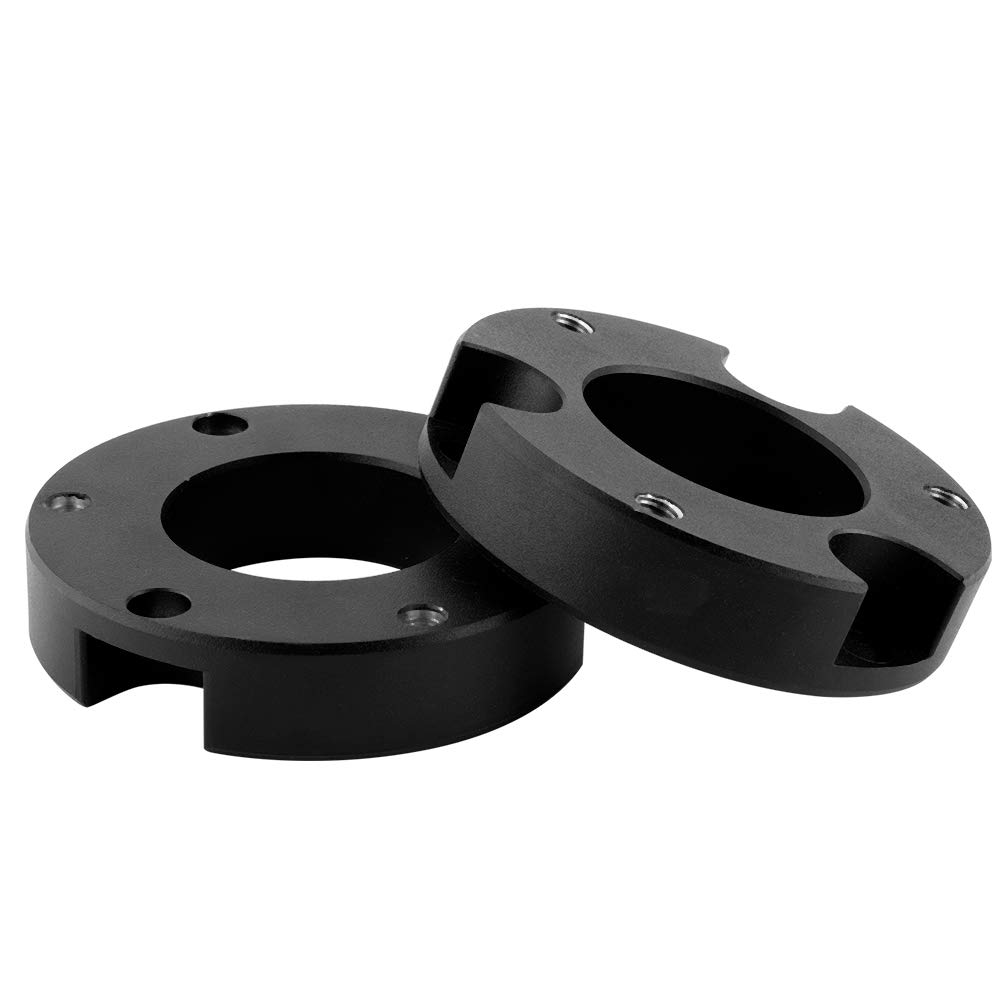 Zestaw Przedniego Podnośnika Poziomującego 2" do FJ Cruiser 2WD 4WD, Aluminium CNC ze śrubami, Malowany Proszkowo na Kolor Czarny