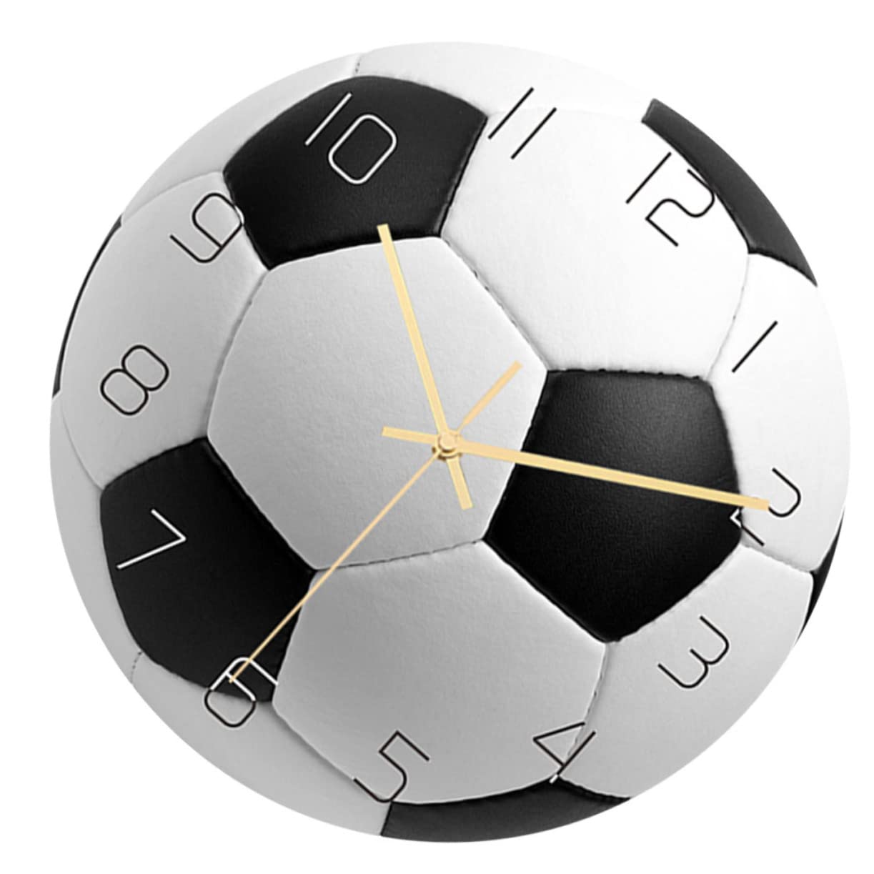 Horloge murale football sans tic-tac afin de decorer la chambre sans bruit