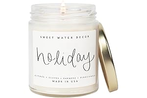 Sweet Water Decor Holiday Candles: Winter's Festive Fragrance