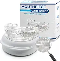 Protetor Bucal Anti Ronco, Silicone Moldável com 10 Configurações de Ajuste, Proteção Superior e Inferior