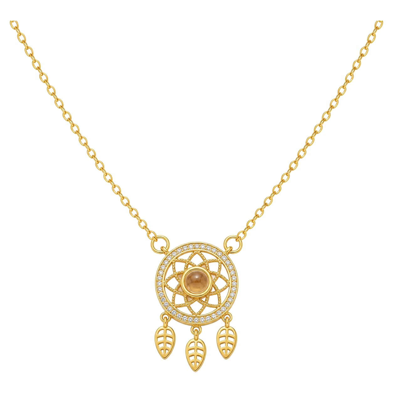 Collana acchiappasogni con foto proiettata personalizzata, ciondolo commemorativo