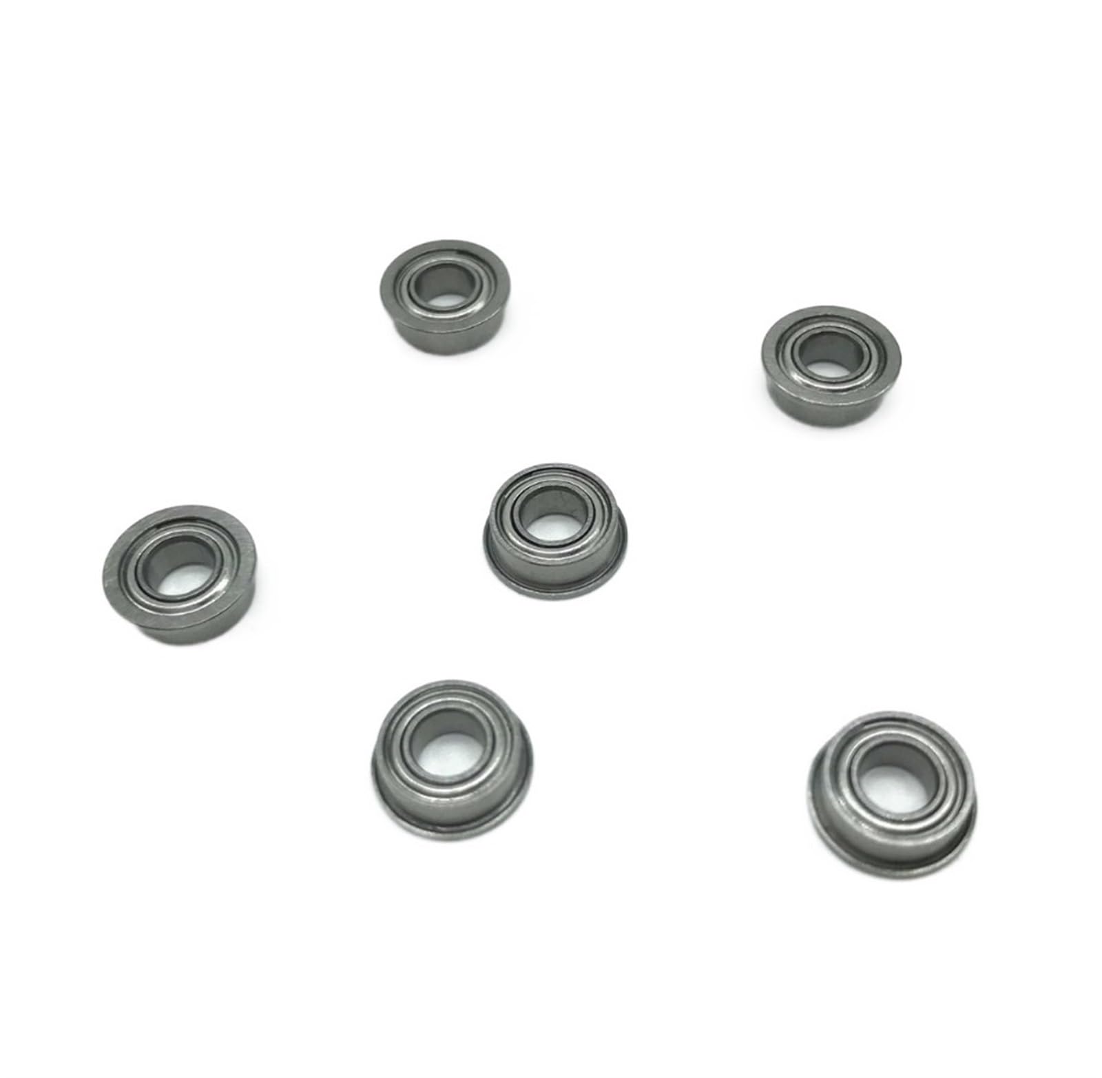 VSPPJYFG Bimetal Seal Shield Micro deep Groove Bearing 10pcs MF84ZZ 4x8x3mm Flange Bearings Deep Groove Ball Bearing