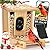 PeckCam® Bird Feeder with Camera - 4MP 2K Live AI Bird Species Identification Instant Arrival Alerts - Smart Cameras Birds Feeders Solar Powered Birdwatching Gift for Birdlover Mom Dad, 2.4GHz WiFi
