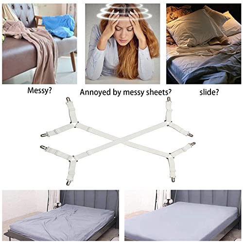4 Stück Bettlaken-Clips - Schwere Halterung Für Matratzen & Decken