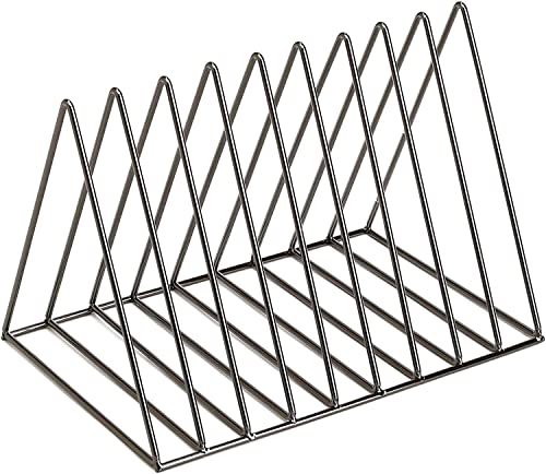 Soporte triangular de metal para discos organizador robusto de diseño 2