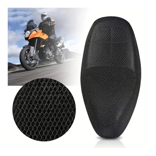 Funda de malla para asiento motocicleta transpirable con protección solar universal 6