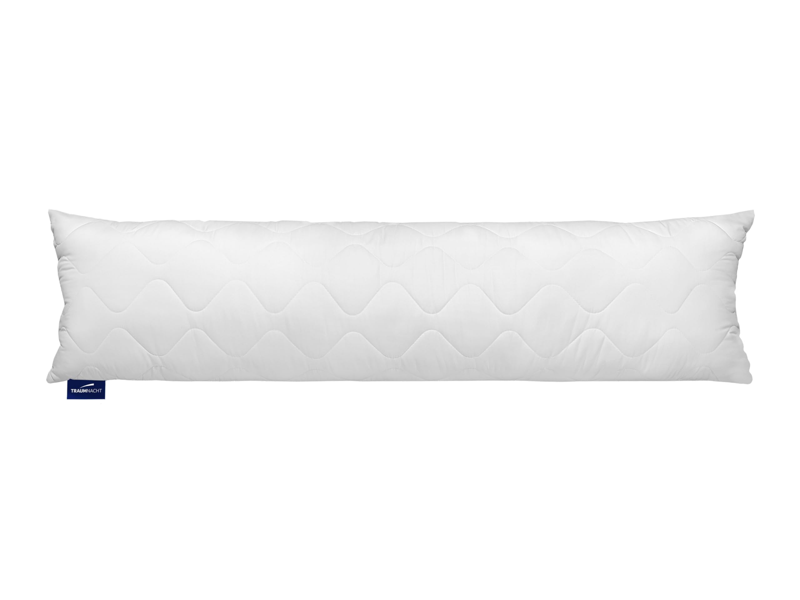 Traumnacht Almohada Lateral de Microfibra Suave, 1.200 g de Relleno con Cremallera, 40 x 145 cm, Lavable, Certificado Öko-Tex, Desarrollado en Alemania