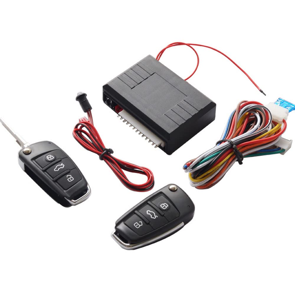 12 0V Universal Car Remote Central Lock Kit Vehicle Keyless Entry System with 2 Controllers