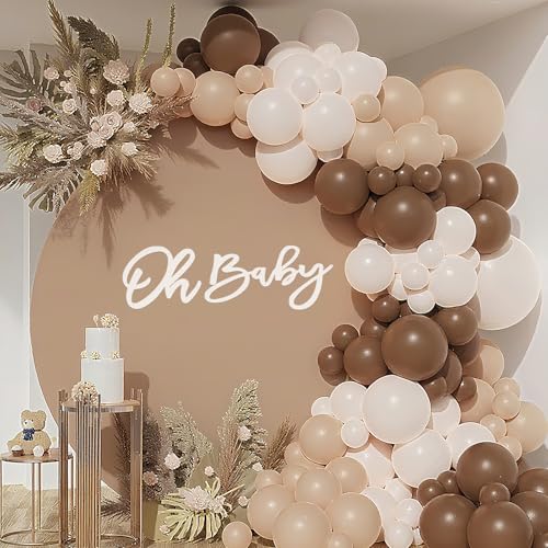 Vinilo decorativo Oh Baby para baby shower blanco miniatura 2
