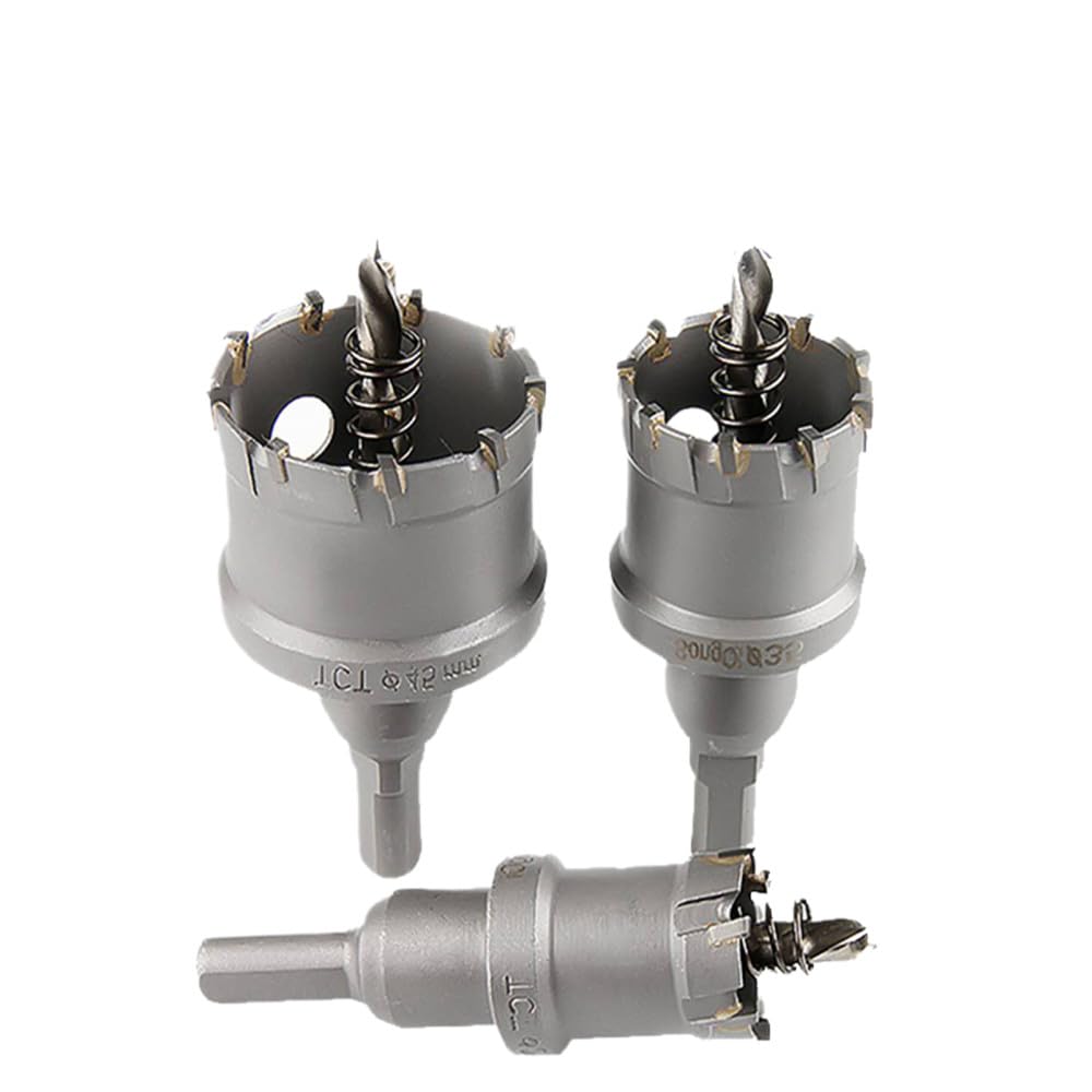 1 broca de núcleo de 16-50 mm, sierra perforadora de acero inoxidable, punta de carburo TCT, broca de corte de metal, herramientas eléctricas de perforación, 64 mm
