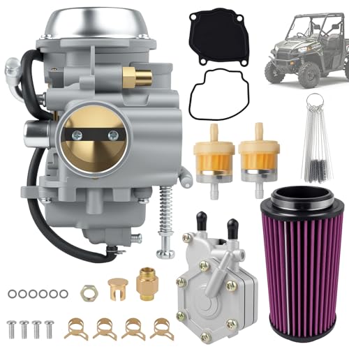 3131571 Carburetor with Fuel Pump & Air Filter Kit for Polaris Sportsman 400 500 600 700 Magnum 325 330 425 Ranger 400 500 Replaces # 3131441 3131209 2520227