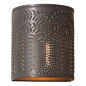 Irvinstinware724wlkbwillowsconcelightinkettleblackprimitivecountrywallsconcesintin Urban Country Home Decor Irvins tinware 724wlkb willow sconce light in kettle black primitive country wall sconces in tin urban country home decor