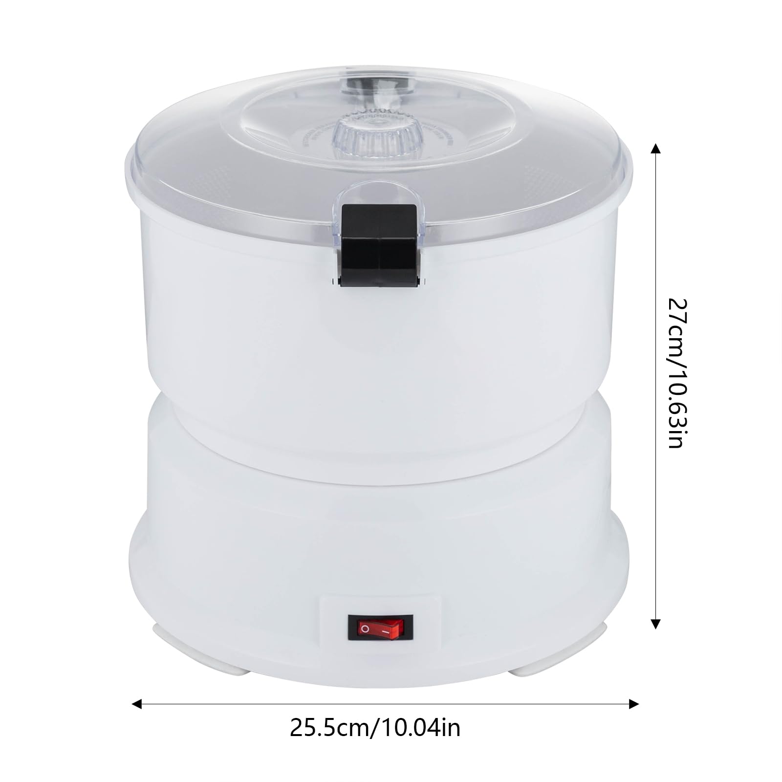 Pelador eléctrico de patatas de 85 W, moderno pelador de patatas de acero inoxidable con cuchillas de acero inoxidable, base antideslizante, sistema de manejo de un botón, ideal para verduras
