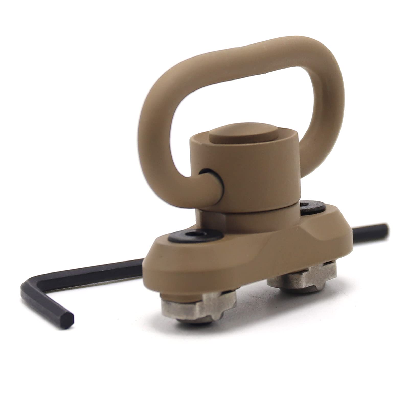 ND QD Sling Mount Sling Swivel 1.25 Inch Adattatore Attacco 2 Pack-Sand