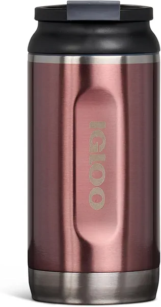 Igloo, 12 OZ Stainless Steel, Tumbler, Flip ‘n’ Sip, Flamingo