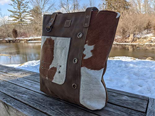 Real Leather Hair-On Purse | Large Real Leather Cross Body | Real Leather Handmade Bag | Women Outdoors Rustic Country | LB214