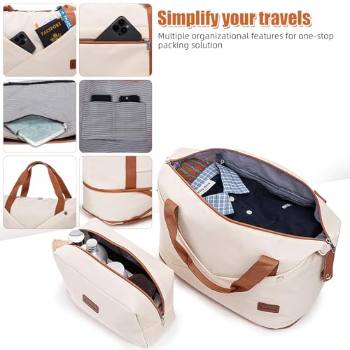 Image of Luggage Sets 6 Piece Suitcases with Wheels,ABS Hard Case Suitcases with Spinner Wheels,Durable Travel Luggage(Beige, 6 Piece Set(16 inch /20 inch /24 inch /28))
