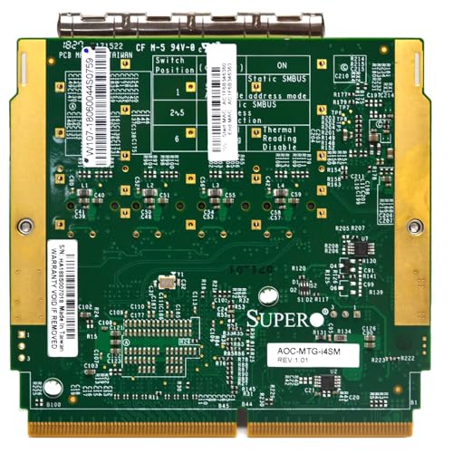 Supermicro AOC-MTG-I4SM-O Add-on Card AOC-MTG-I4SM - Adaptador de red - 10 Gigabit SFP+ x 4 miniatura 3