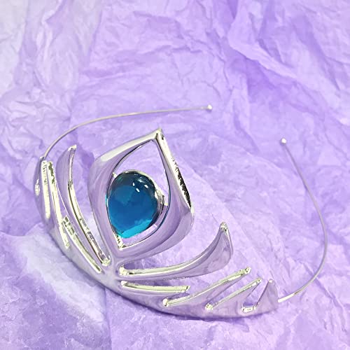 Kuzhi Princess Queen Elsa Coronation Crown (Silver), Large - Image 3