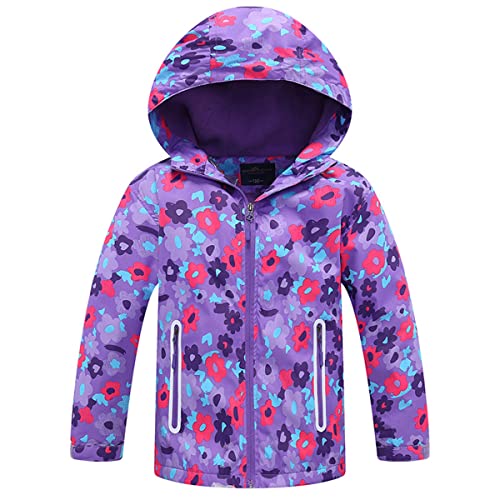 Daysskk Softshelljacke Kinder Mädchen 104-110 Regenjacke Madchen...