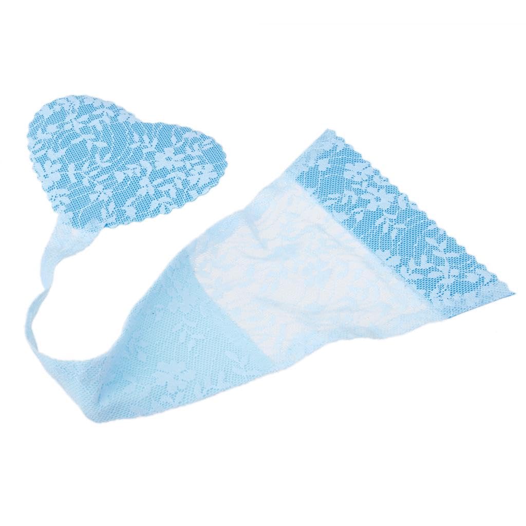nivaa Sexy Heart Shape Adhesive Seamless Lace C-string Briefs for Women Blue-picture-49
