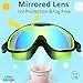 Seago Swim Goggles 2 Pack Anti-Fog Anti-UV Wide View Swimming Goggles for Kids 3-14