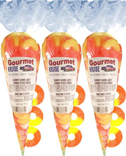 Gummy Rings Jumbo Peach (3 Pack) 30 oz miniatura 1