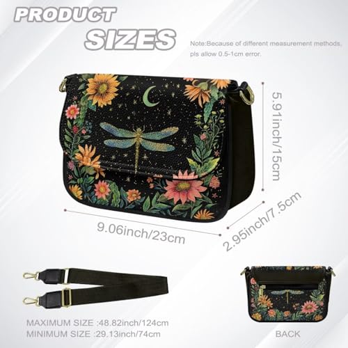 Bolso bandolera de cuero para mujer miniatura 7