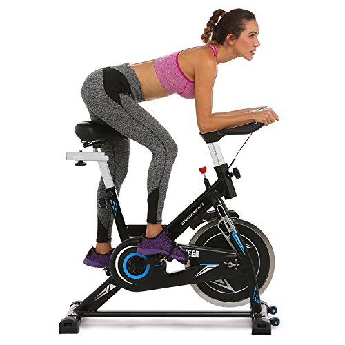 Ancheer Indoor Cycling Bike - Stationary Exercise Bikes With 49Lbs Flywheel, Adjustable Resistance And Lcd Monitor For Home Exercise, App Control (Diamond Black) #TOP10