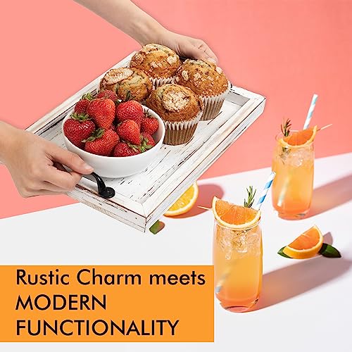 Gennua Kitchen GK152 Rustic Serving Tray With Handles thumb #4