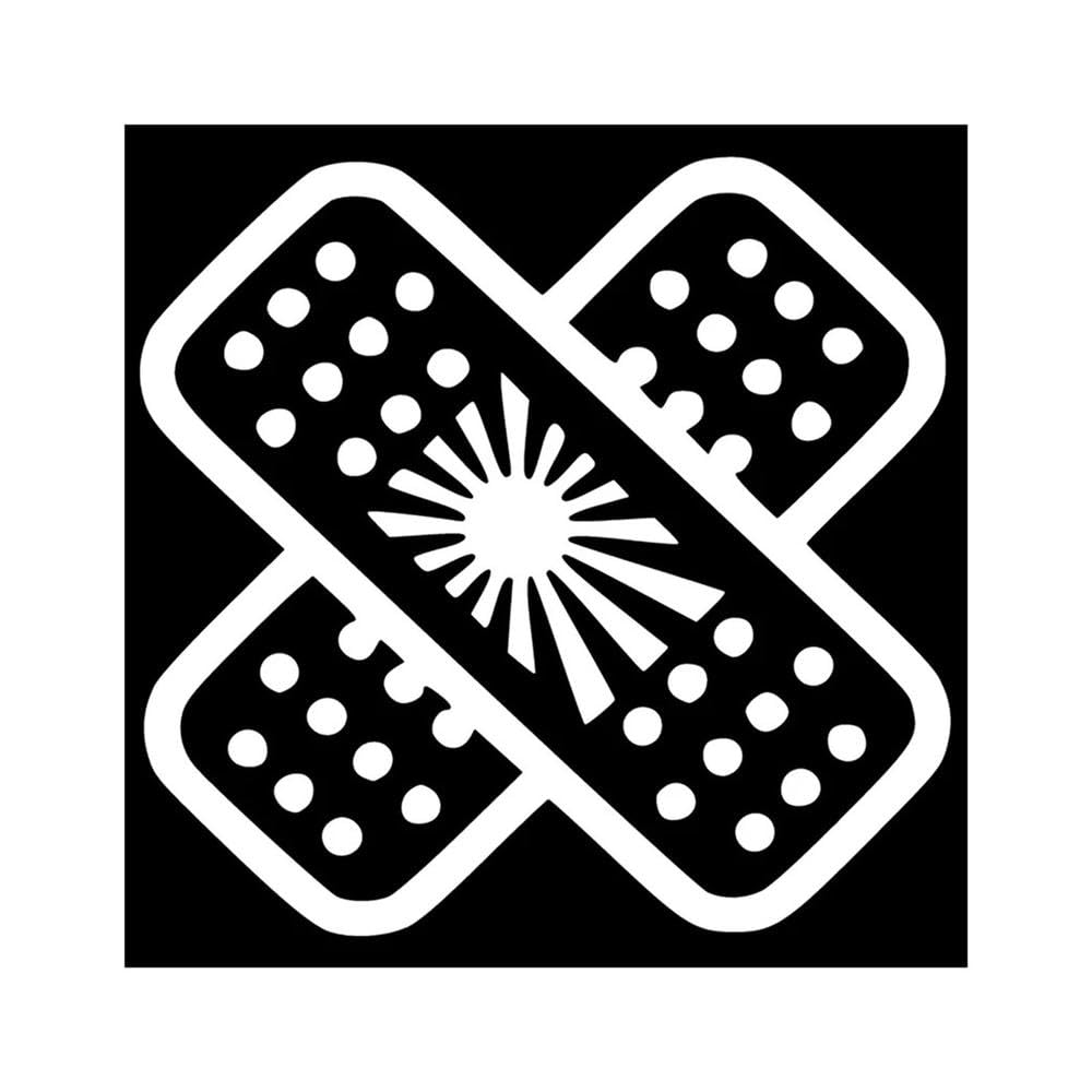 Auto Accessory 14.5 * 15cm Patches Car Sticker Vinyl Decal Car Auto Stickers for Car Bumper Window Car Decorations(White)