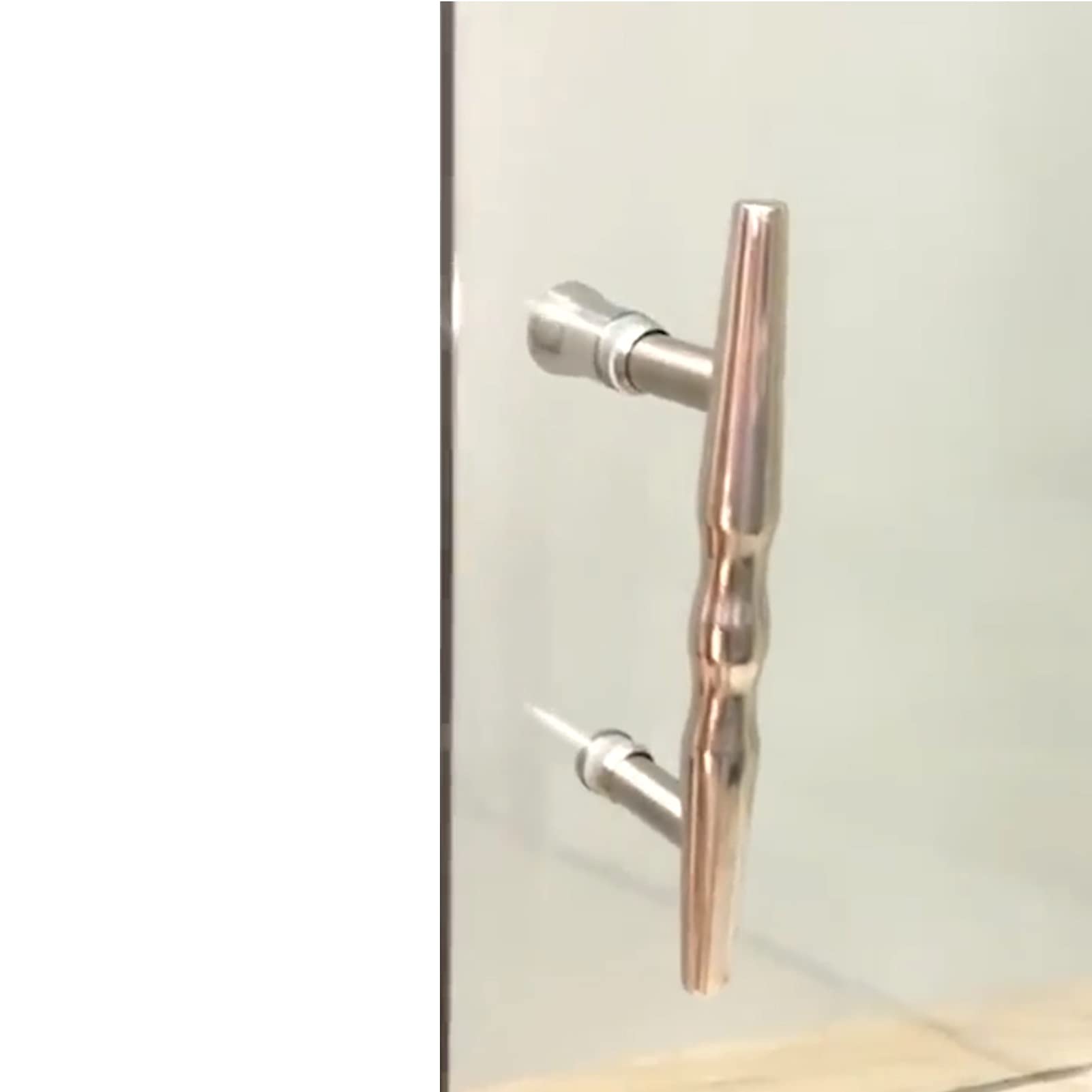Mtadsbkfp One Color Centres Shower Door Handle, Full Polished 304 Stainless Steel Push Pull Shower Door Handle 145Mm