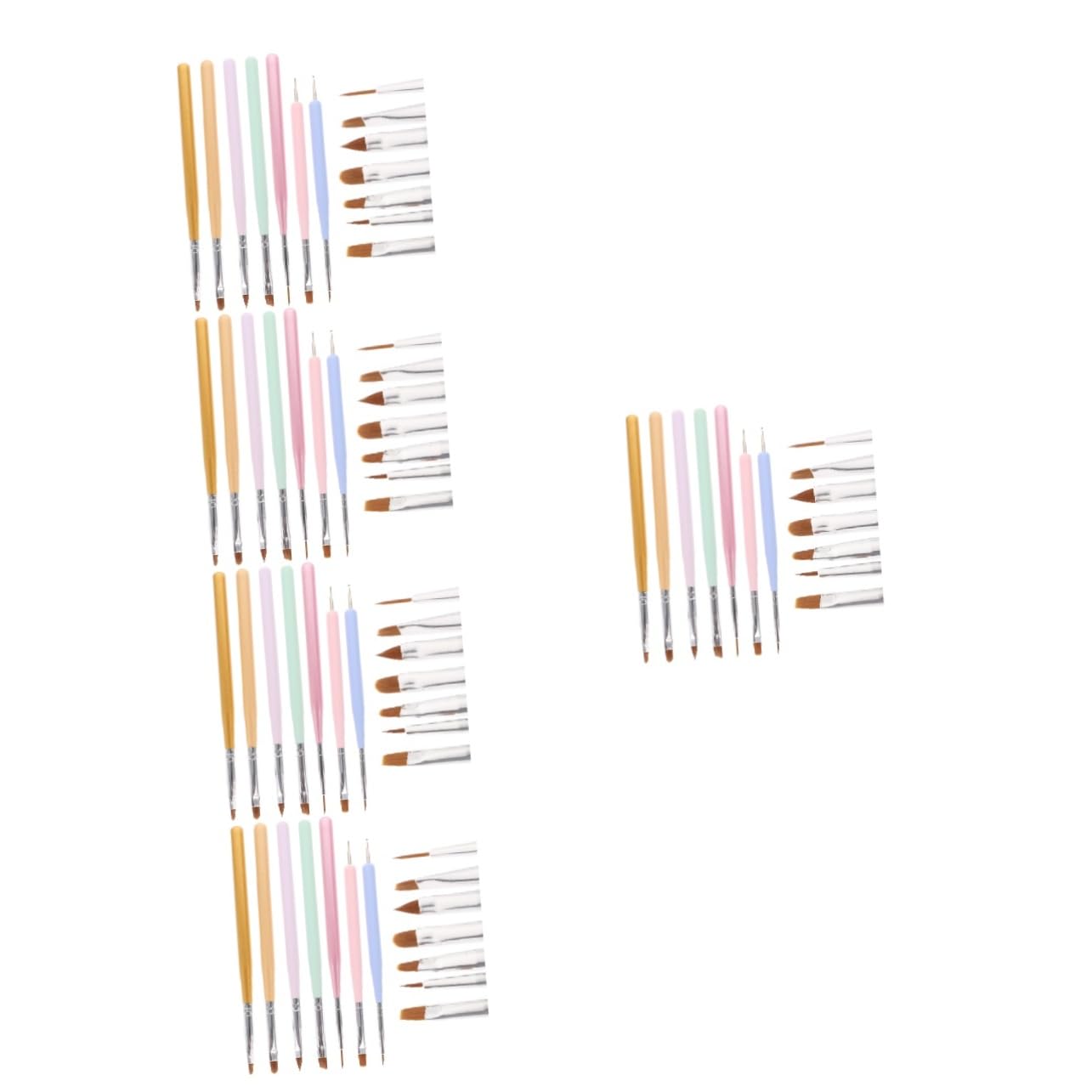 Beaupretty 35piezas Pinceles De Decoración Para Uñas Conjunto De Herramientas De Pintura De De Uñas Para Manicura y Diy Salones y Casa