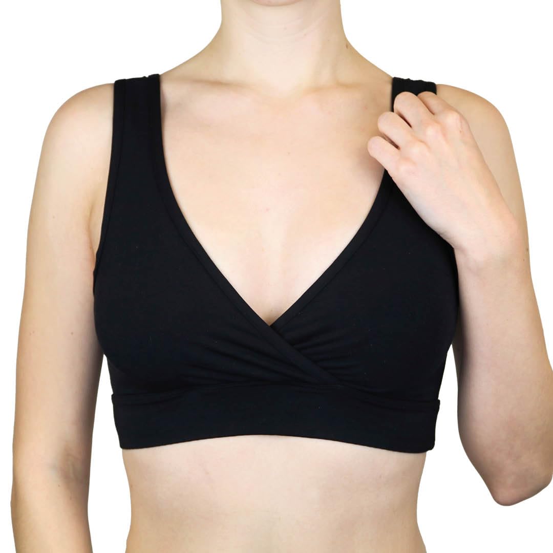 MYLILY Reggiseno Allattamento | Reggiseno Donna Comoda | con assorbenti per L'Allattamento Lavabili e riutilizzabili | Reggiseni Allattamento Comodi | Vestiti Allattamento Donna