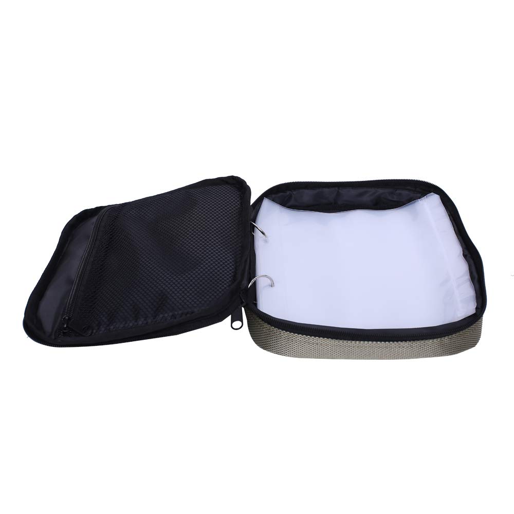 Raprance Fishing Lure Bag Baits Tackle Binder Organizer, Black