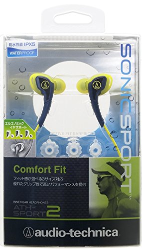 Amazon.co.jp: audio-technica SONICSPORT カナル型イヤホン 防水仕様