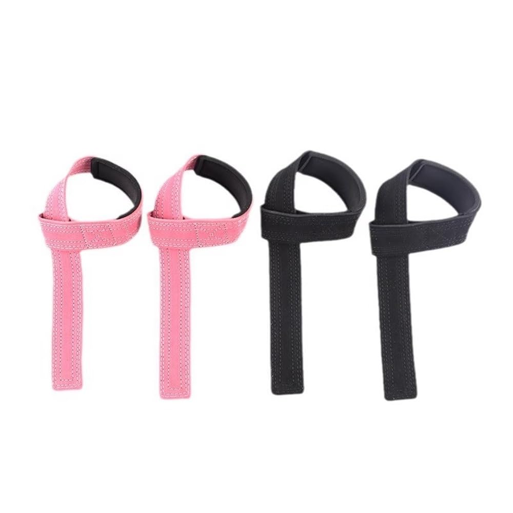 Fitness Tractions Haltérophilie Sports Bande de Protection des Mains Sangles de Musculation(Rose)